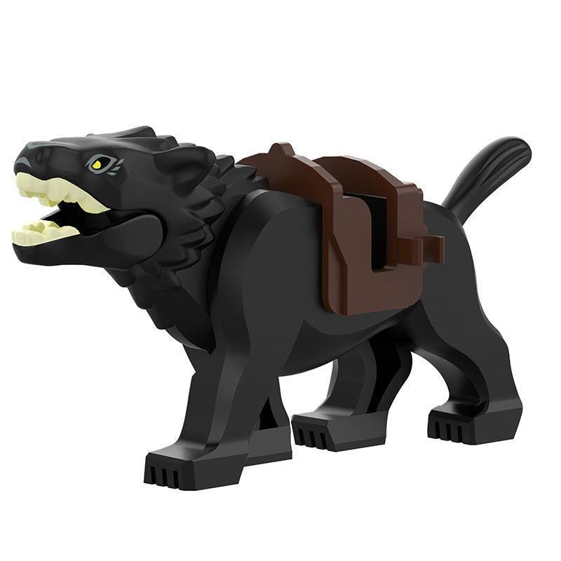 Black Wolf Custom Lord of the Rings Minifigure