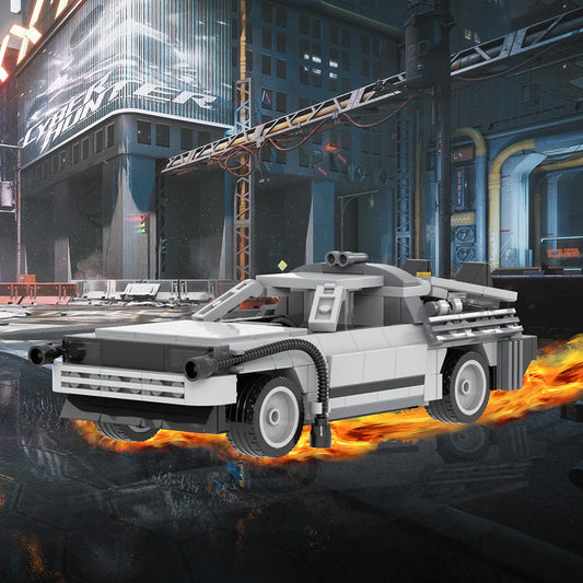 Back to the Future DeLorean Car Custom MOC