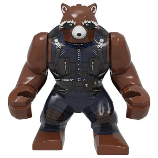 Rocket Raccoon Custom Marvel Superhero Large Minifigure