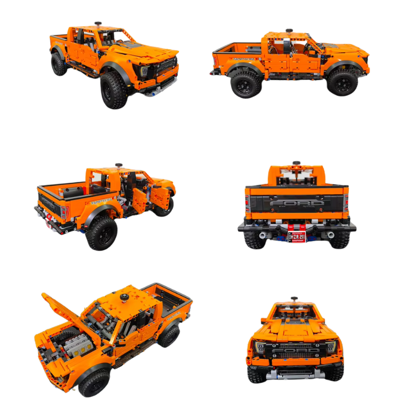 Ford Raptor F-150 Pickup Truck Building Set – 42126 Technic-Compatible Muscle Vehicle Model Set.