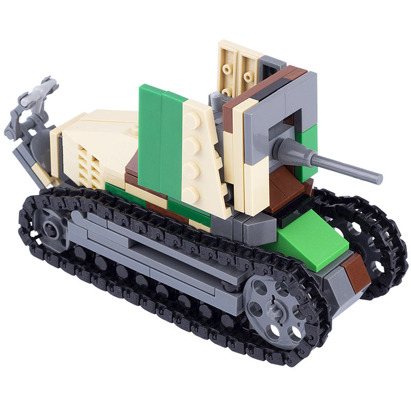 Véhicule d'artillerie automoteur Renault FT-17, modèle militaire personnalisé