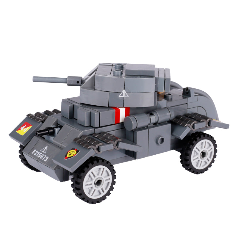 Véhicule blindé Staghound T17E1 de la Seconde Guerre mondiale, modèle militaire personnalisé