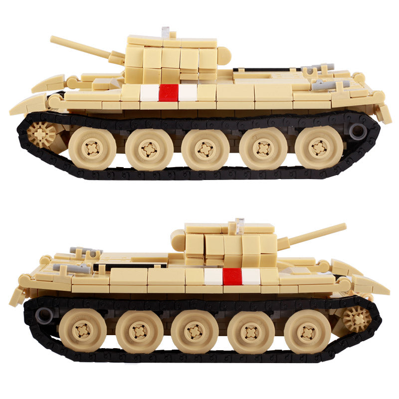 Char de combat britannique Crusader de la Seconde Guerre mondiale, modèle militaire personnalisé