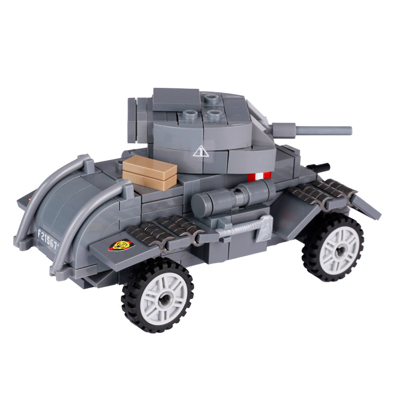 Véhicule blindé Staghound T17E1 de la Seconde Guerre mondiale, modèle militaire personnalisé