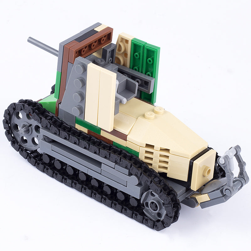 Véhicule d'artillerie automoteur Renault FT-17, modèle militaire personnalisé