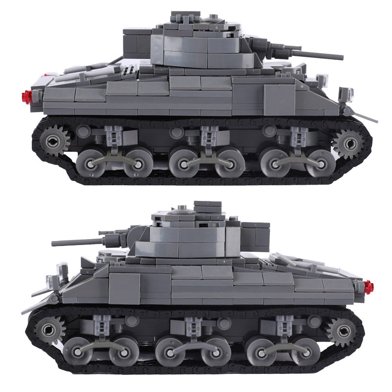 Char moyen M4 Sherman américain de la Seconde Guerre mondiale, modèle militaire personnalisé