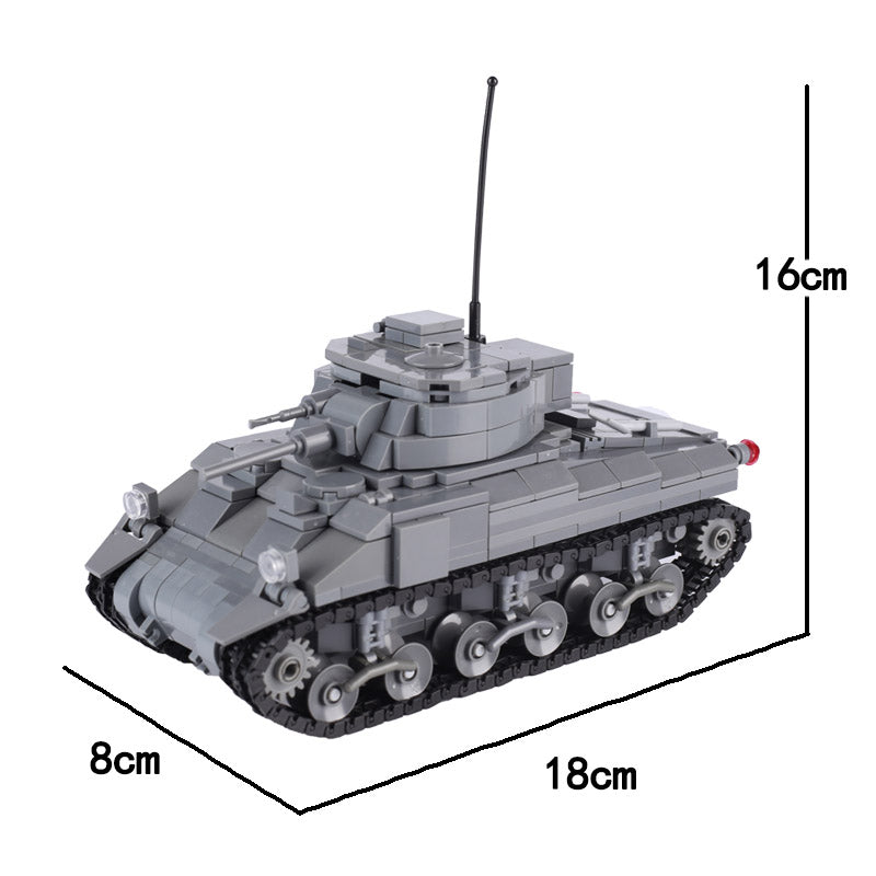 Char moyen M4 Sherman américain de la Seconde Guerre mondiale, modèle militaire personnalisé
