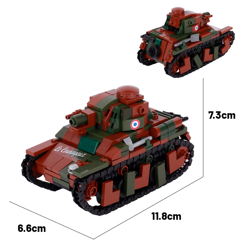 Char d'infanterie français Renault R35, modèle militaire personnalisé
