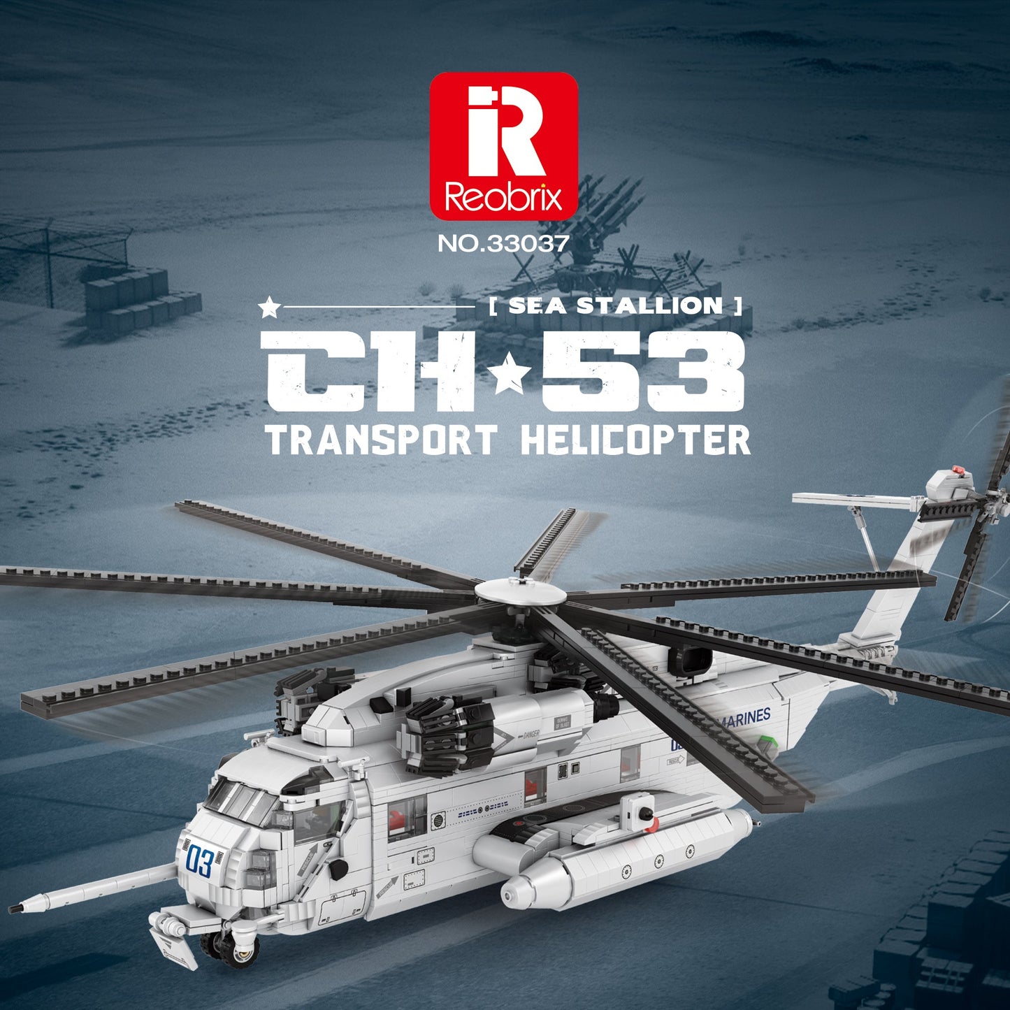 Sikorsky CH-53 Sea Stallion Helicopter Building Set