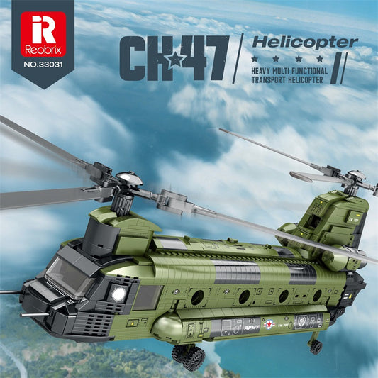 CH-47 Chinook Helicopter Building Set