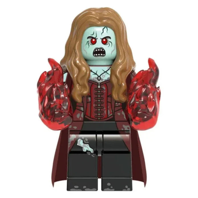 Zombie Scarlet Witch Custom Marvel Superhero Horror Minifigure