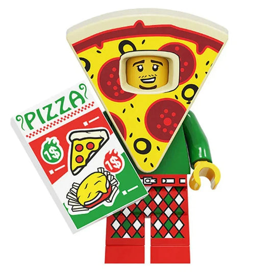 Pizza Costume Guy Custom Minifigure