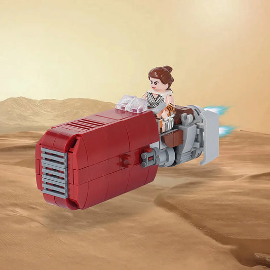 Rey's Flying Speeder Custom Star Wars MOC