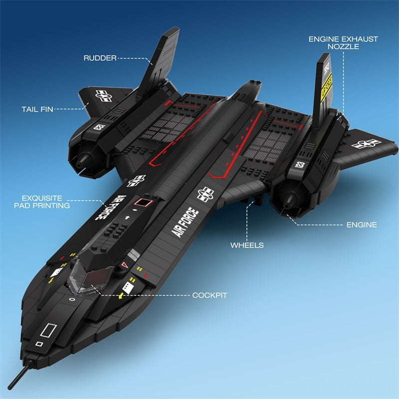 Ensemble de construction d'avion de reconnaissance SR-71 Blackbird 