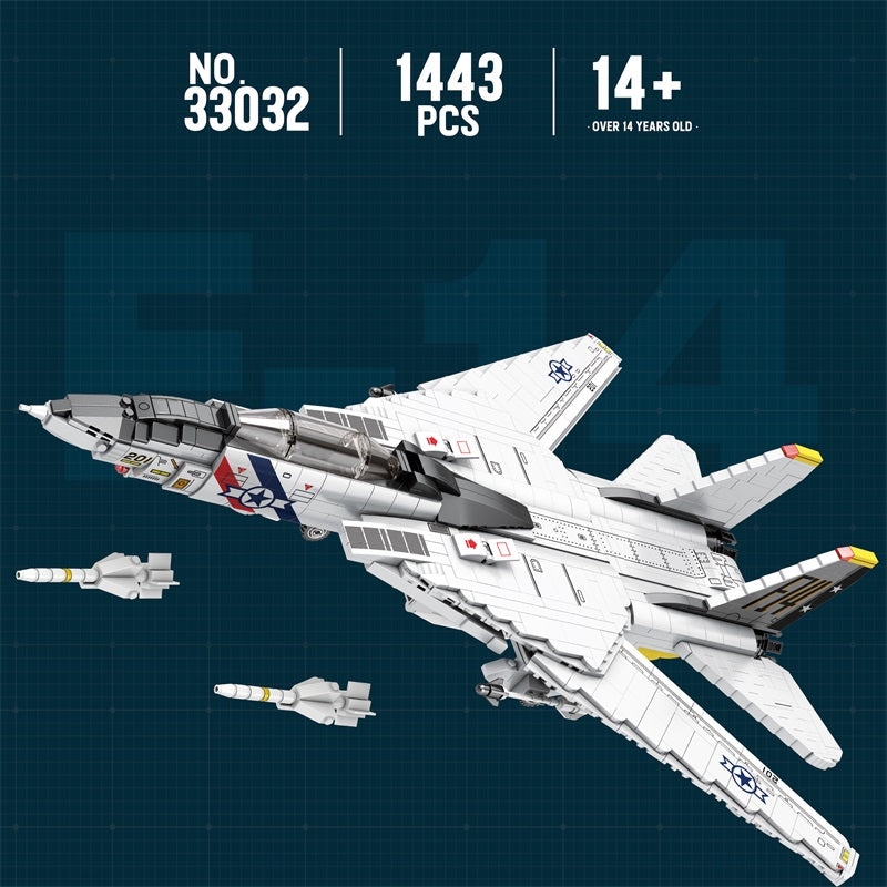 F-14 Tomcat Fighter Jet Building Set