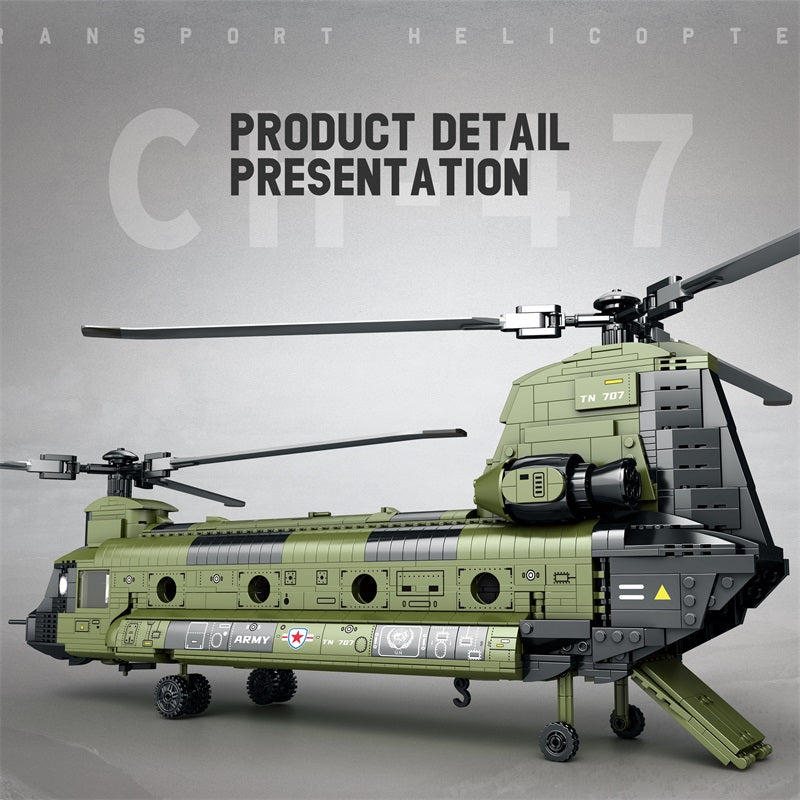 CH-47 Chinook Helicopter Building Set