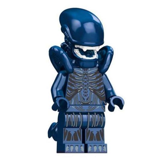 Aliens Blue Xenomorph Custom Horror Minifigure