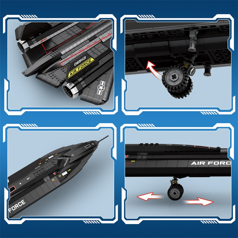 Ensemble de construction d'avion de reconnaissance SR-71 Blackbird 
