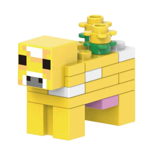 Moobloom Cow Custom Minecraft Animal Minifigure