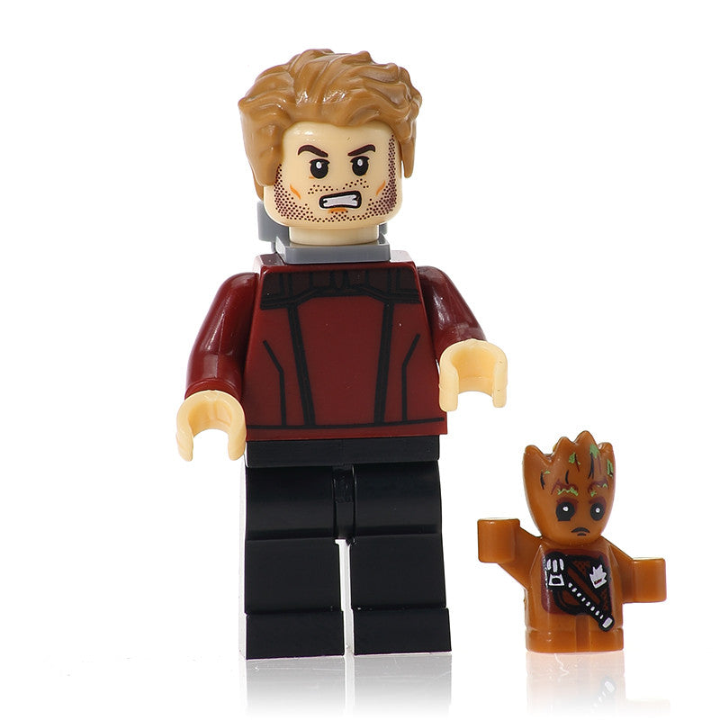 Star-Lord and Baby Groot Marvel Superhero Minifigure Guardians of the Galaxy