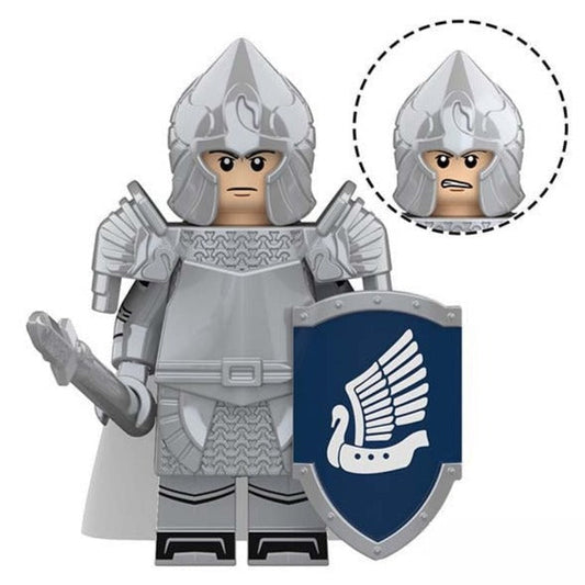 Swan Knight Spear (Knights of Dol Amroth)Custom Lord of the Rings Minifigure