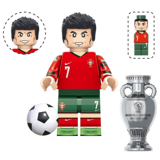 Cristiano Ronaldo (Portugal) Custom Football Player Minifigure