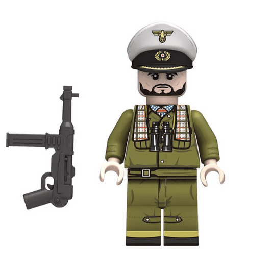 WW2 Military U-Boat Commander Custom Military Minifigure