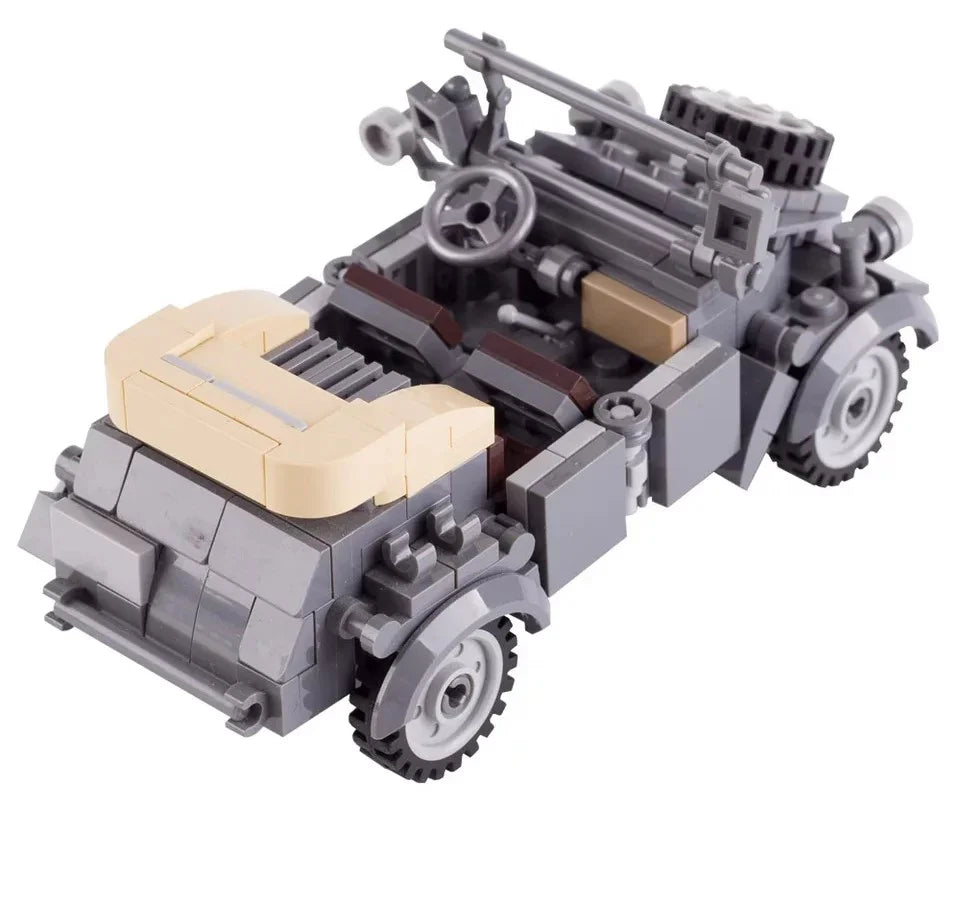 Véhicule utilitaire allemand Kubelwagen de la Seconde Guerre mondiale, modèle militaire personnalisé
