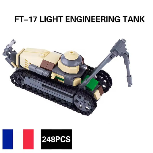 Char d'ingénierie léger Renault FT-17, modèle militaire personnalisé