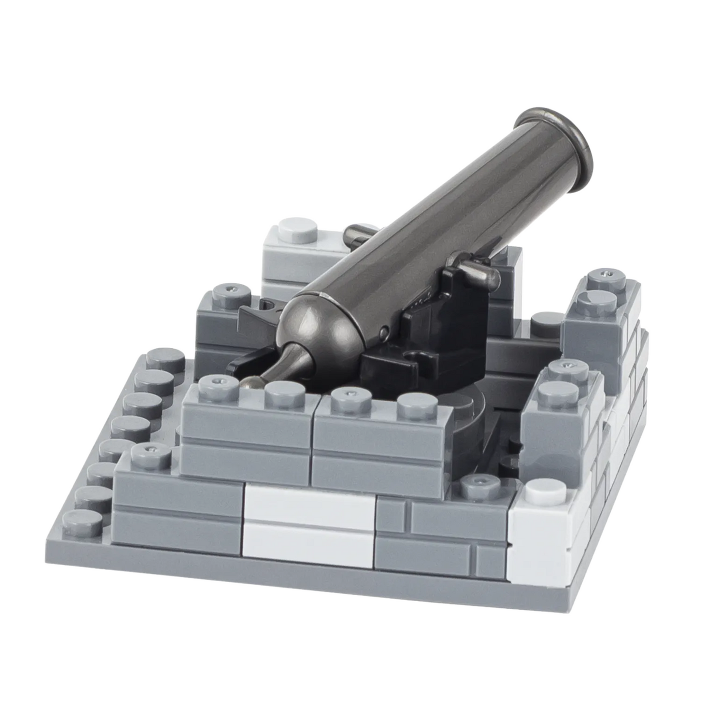 Ensemble de MOC militaire personnalisé pour base de canon fortifiée en pierre d'artillerie militaire