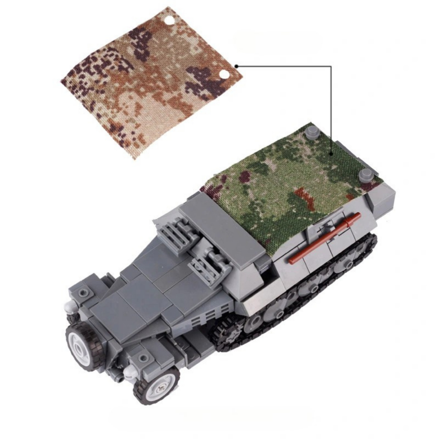 Véhicule de transport militaire personnalisé allemand Sd.Kfz. 251 de la Seconde Guerre mondiale