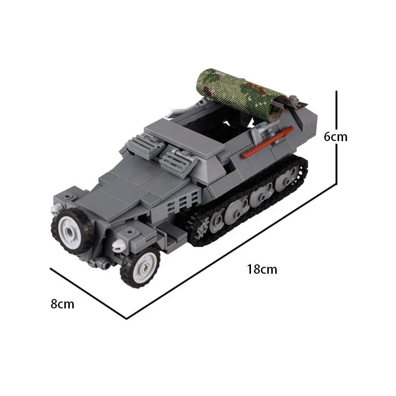 Véhicule de transport militaire personnalisé allemand Sd.Kfz. 251 de la Seconde Guerre mondiale