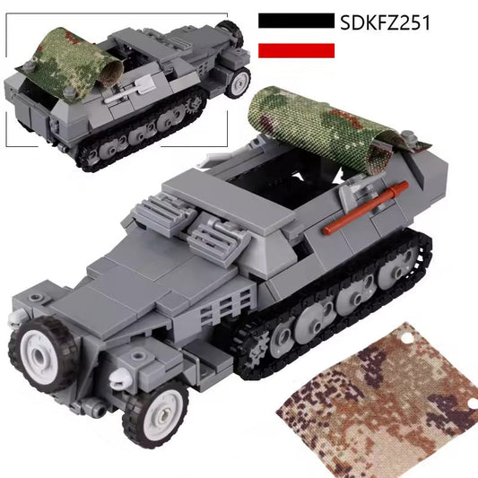 Véhicule de transport militaire personnalisé allemand Sd.Kfz. 251 de la Seconde Guerre mondiale