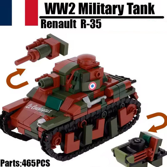 Char d'infanterie français Renault R35, modèle militaire personnalisé