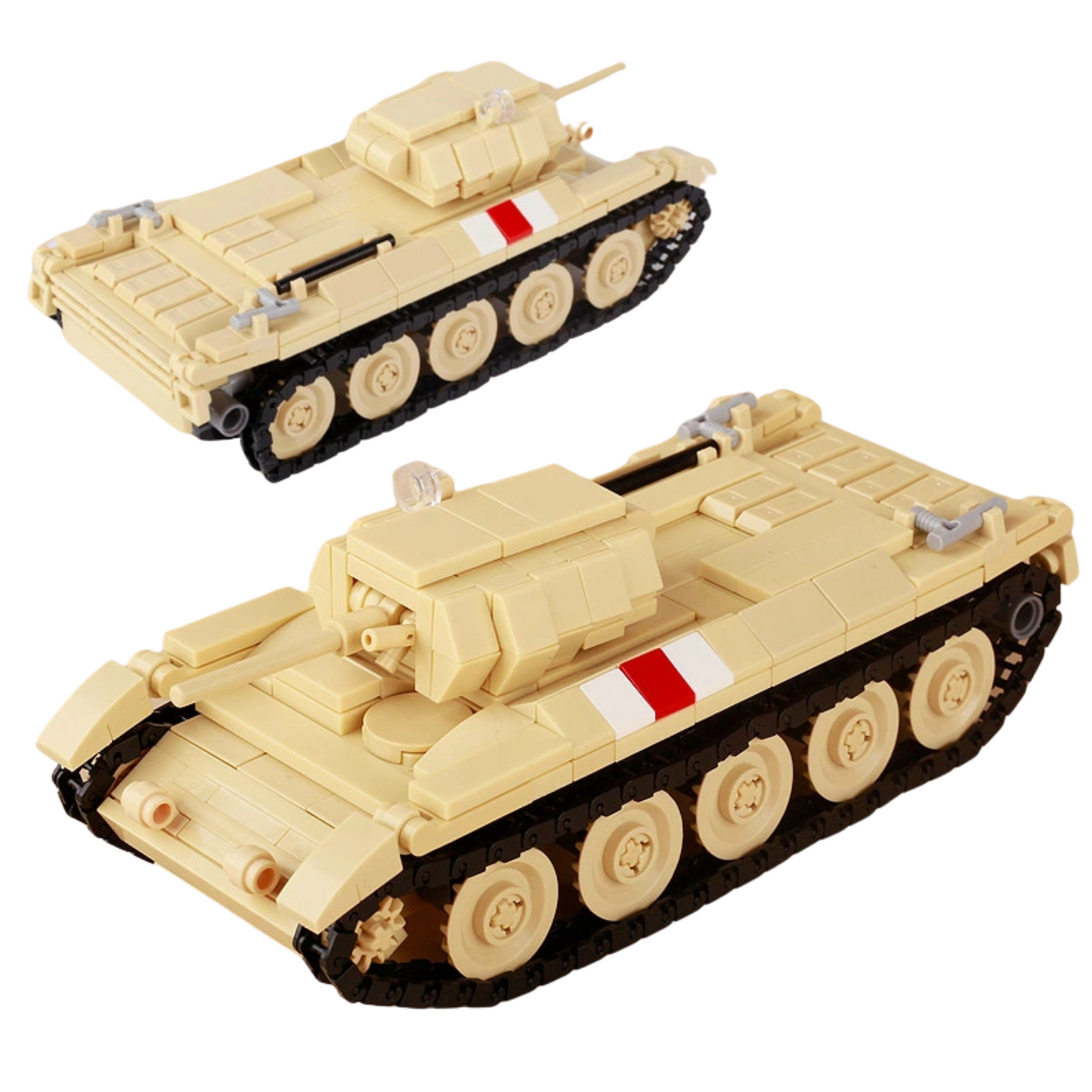 Char de combat britannique Crusader de la Seconde Guerre mondiale, modèle militaire personnalisé
