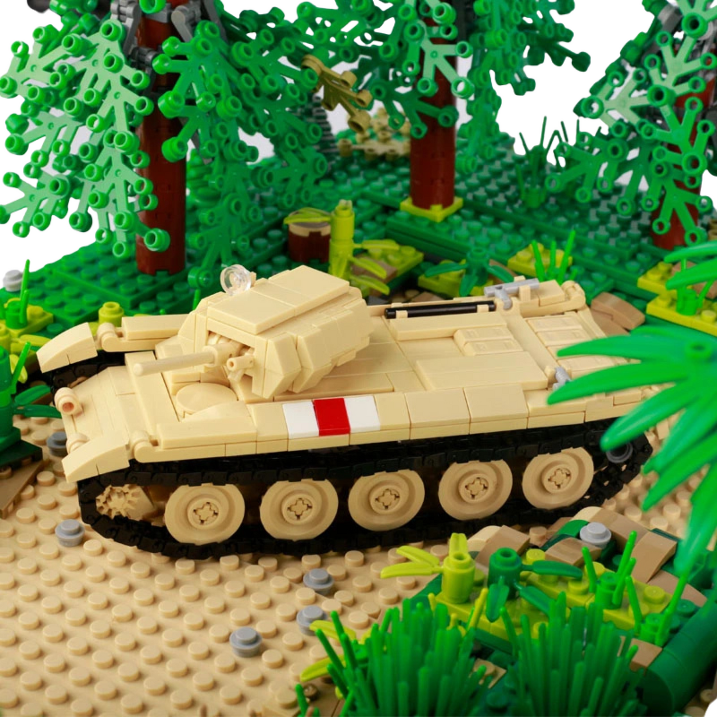 Char de combat britannique Crusader de la Seconde Guerre mondiale, modèle militaire personnalisé