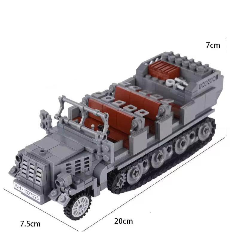 Véhicule de transport militaire personnalisé allemand Sd.Kfz. 7 de la Seconde Guerre mondiale