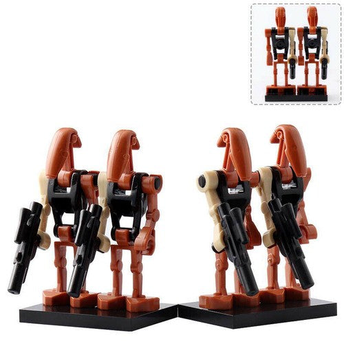 4 x R0-GR Droid custom Star Wars Minifigure