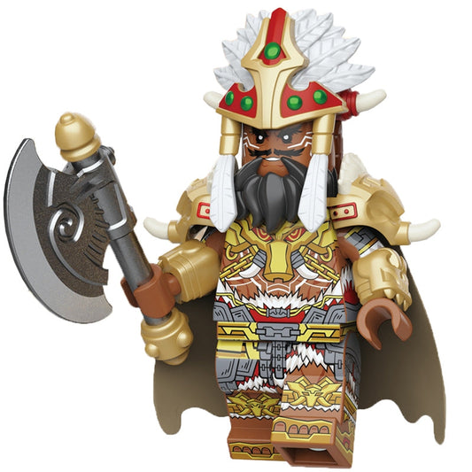 Meng Huo Yue Barbarian Tribal Leader Custom Minifigure