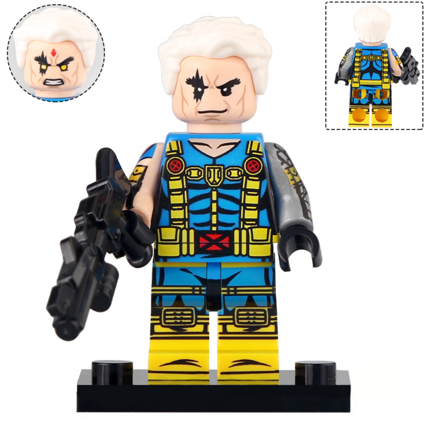 Cable (X-Men) Custom Marvel Superhero Minifigure