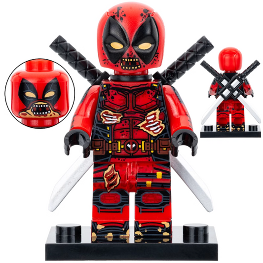 Zombie Deadpool Custom Marvel Superhero Minifigure