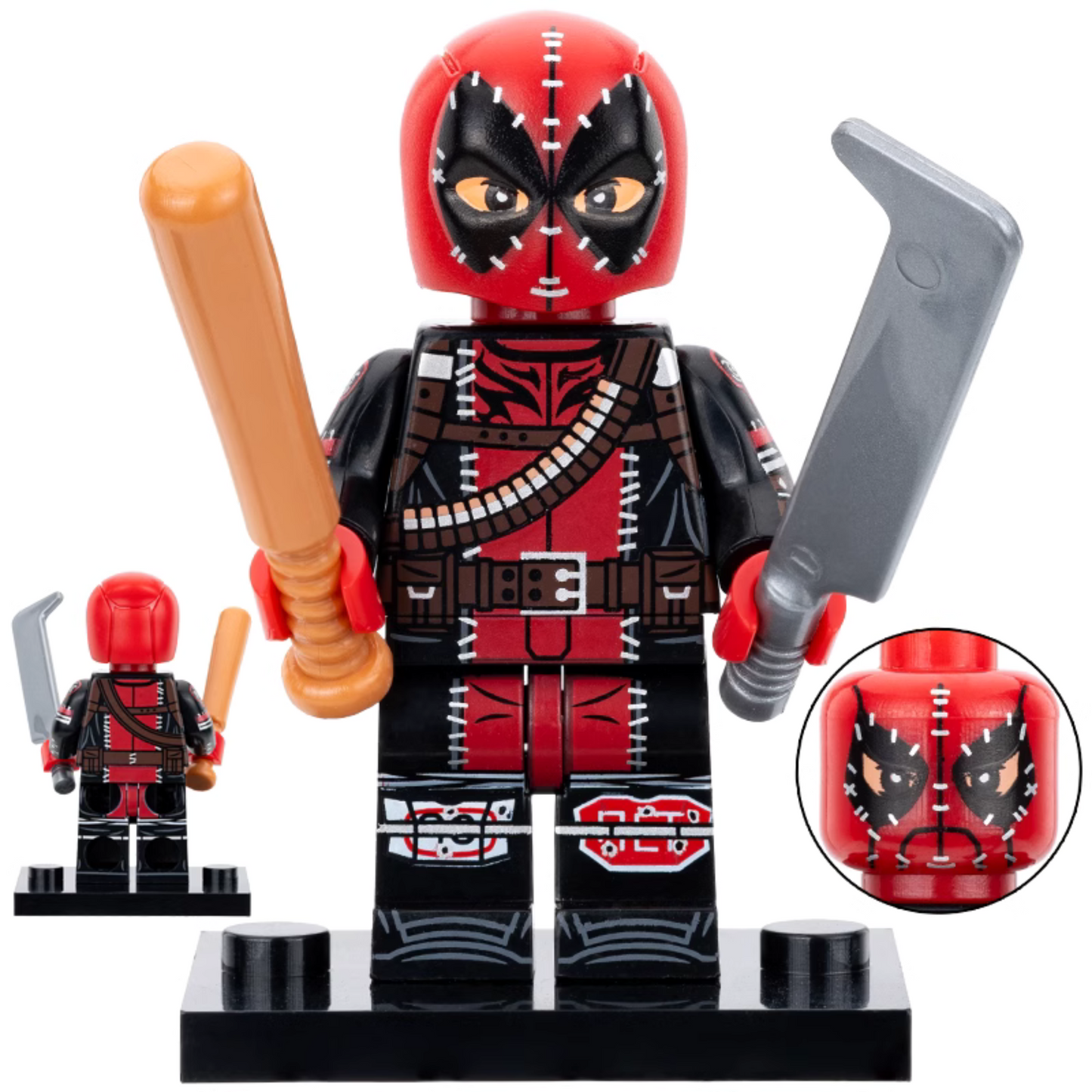 Masacre Deadpool Custom Marvel Superhero Minifigure