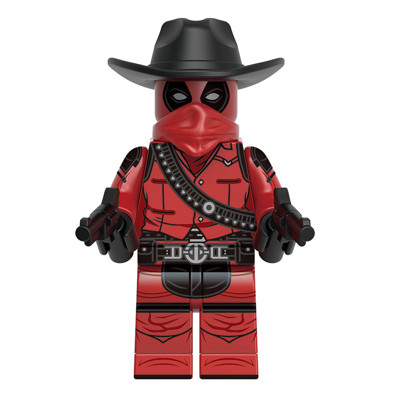 Cowboy Deadpool Custom Marvel Superhero Minifigure