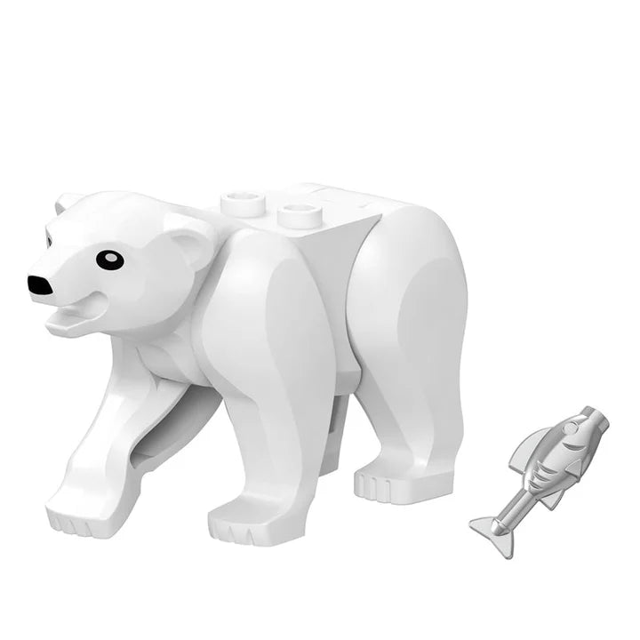 Polar Bear Custom Animal Minifigure