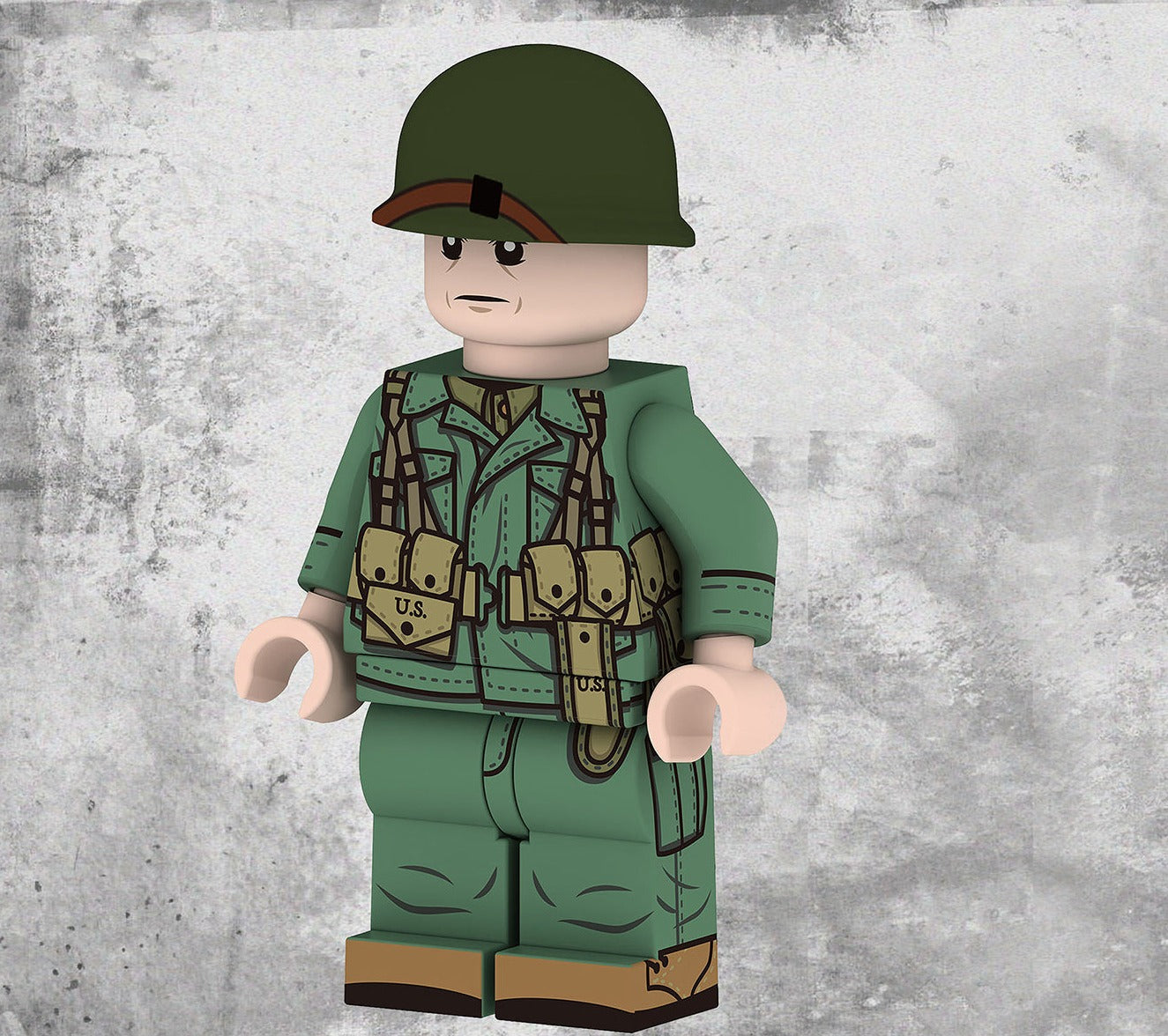 U.S. Army Soldier Custom Minifigure