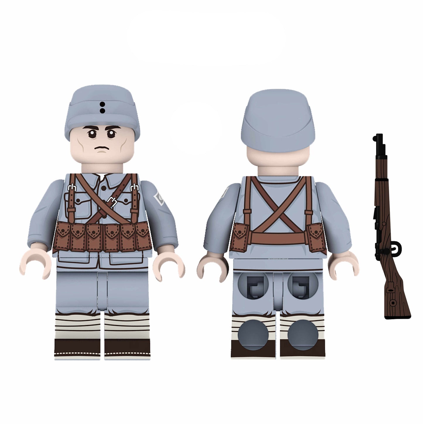 WW2 Republic of China Eighth Route Army Soldier Custom Minifigure