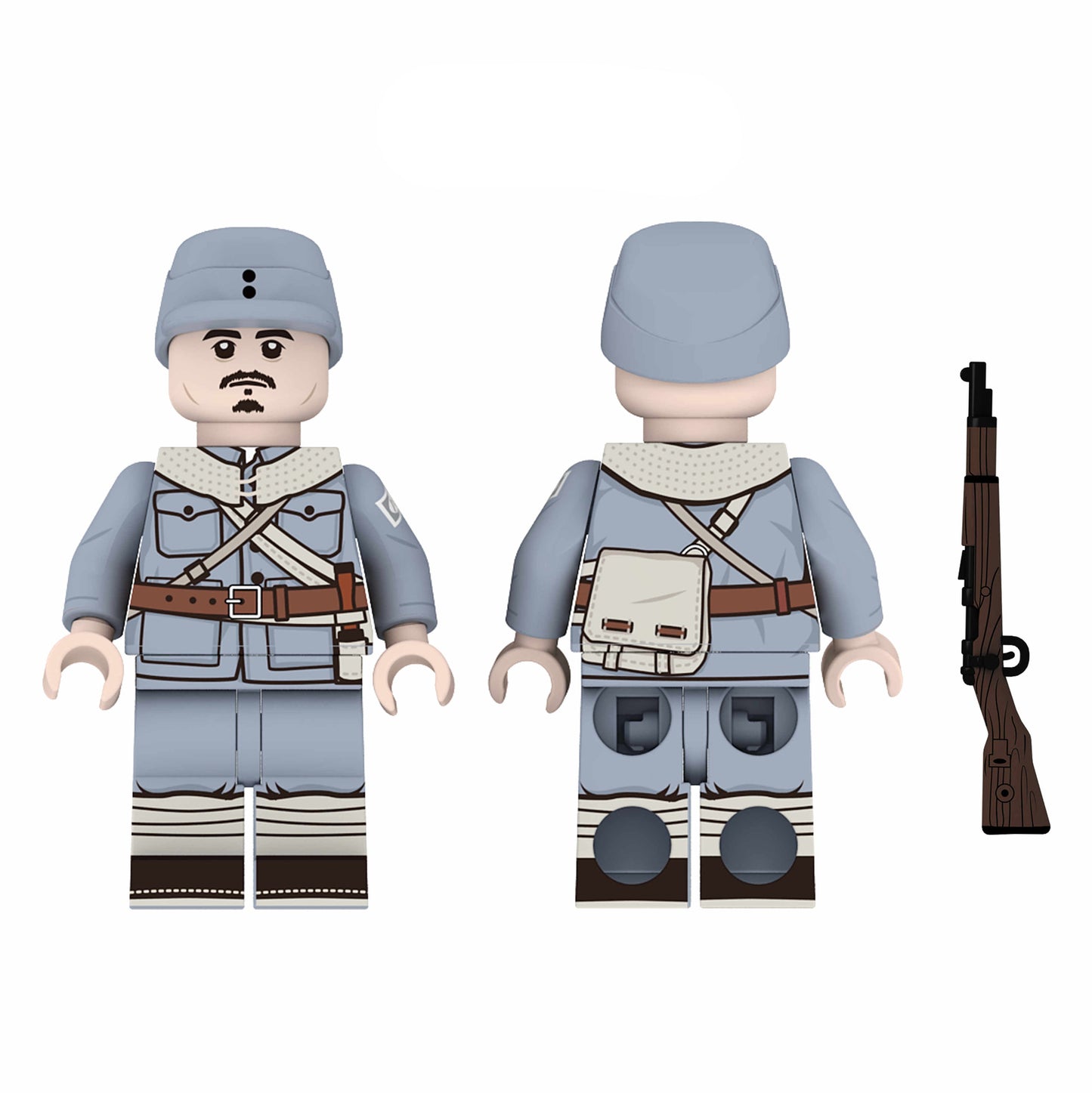 WW2 Republic of China Eighth Route Army Soldier Custom Minifigure