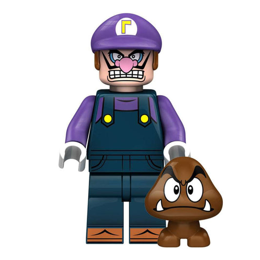 Waluigi from Super Mario Custom Minifigure