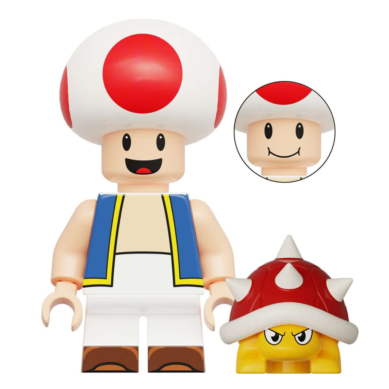 Toad from Super Mario Custom Minifigure