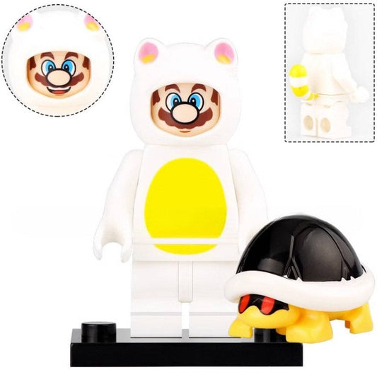 White Tanooki Mario from Super Mario Minifigure